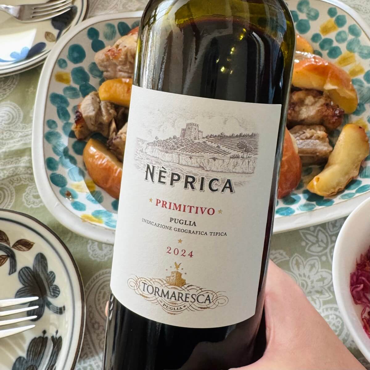 今日のワインは赤でイタリア産