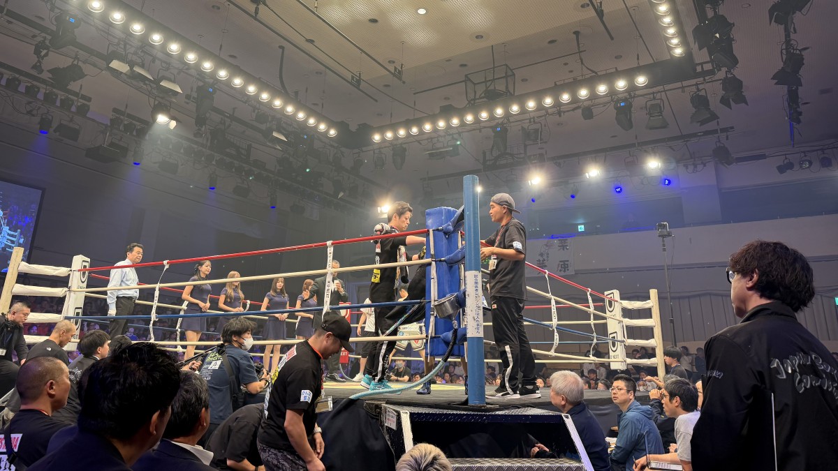 後楽園ホールでボクシング観戦